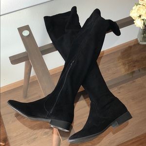 Black Thigh High Boots